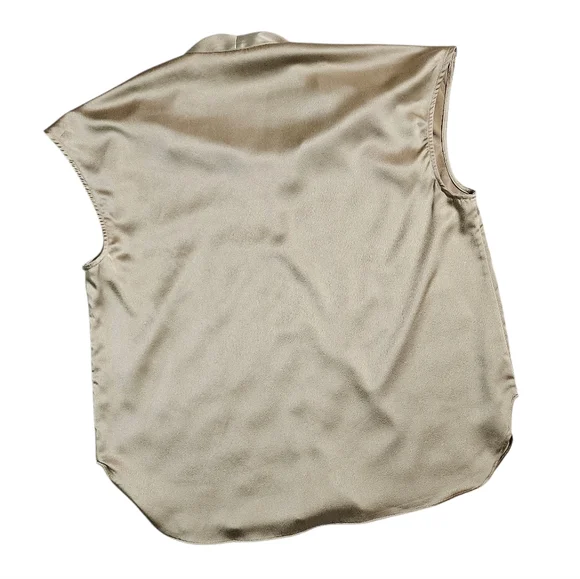 MOTF Gold Cap Sleeve Tank Blouse XL - Picture 4 of 8